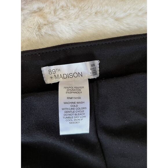 89th and Madison Women's Dress Pants Black button accent Trousers size medium - Picture 5 of 6